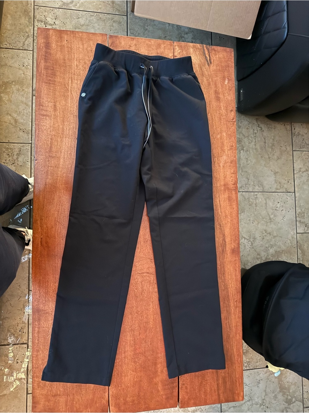 Jaanuu Black Drawstring Jogger Pants